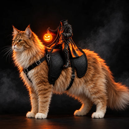 🎃 Déguisement Cavalier sans tête pour chien et chat